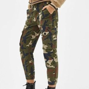 Bershka camo cargo joggers